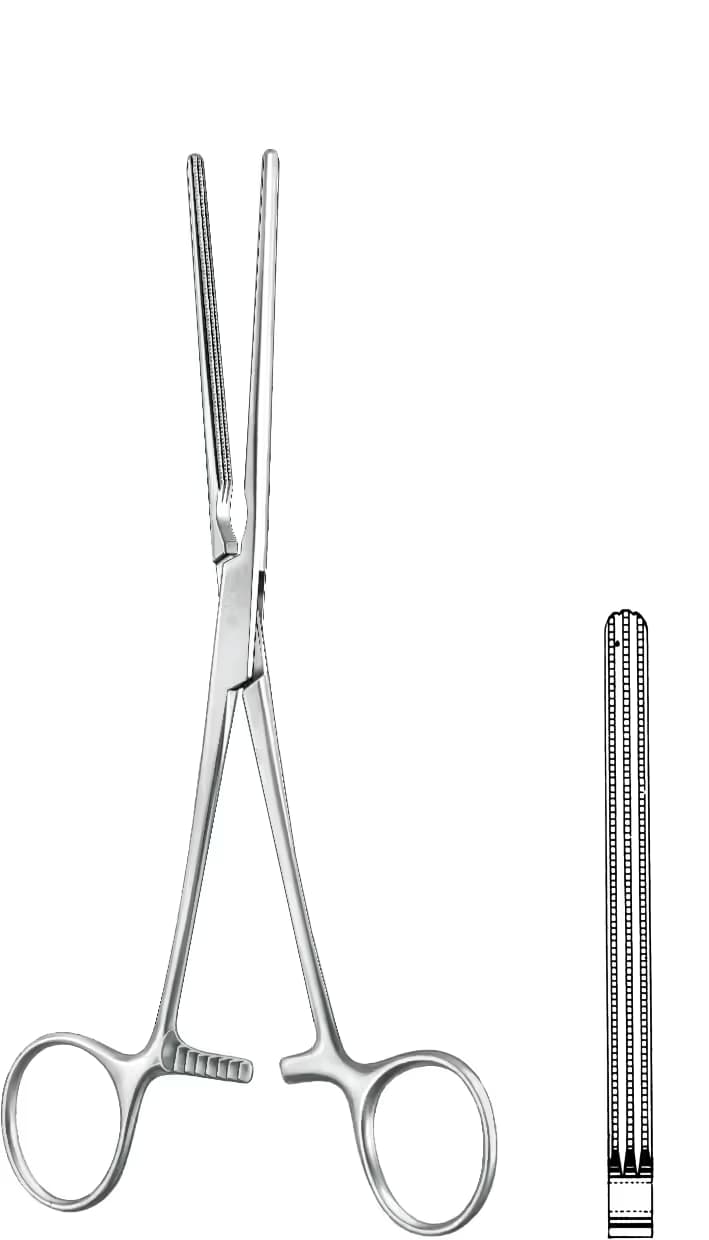 ATRAVMATİK BARSAK KLEMPİ DOYEN 17CM DÜZ