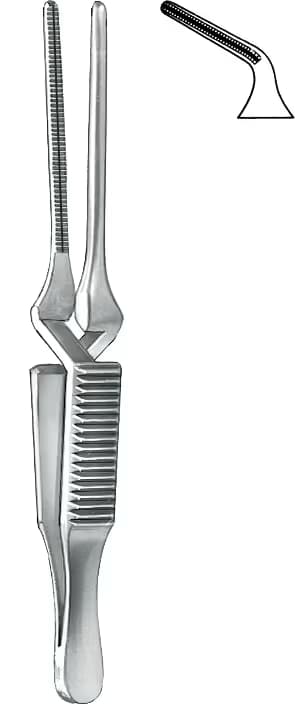 ATRAVMATİK BULLDOG KLEMP DEBAKEY DIETRICH 44mm 10mm EĞRİ