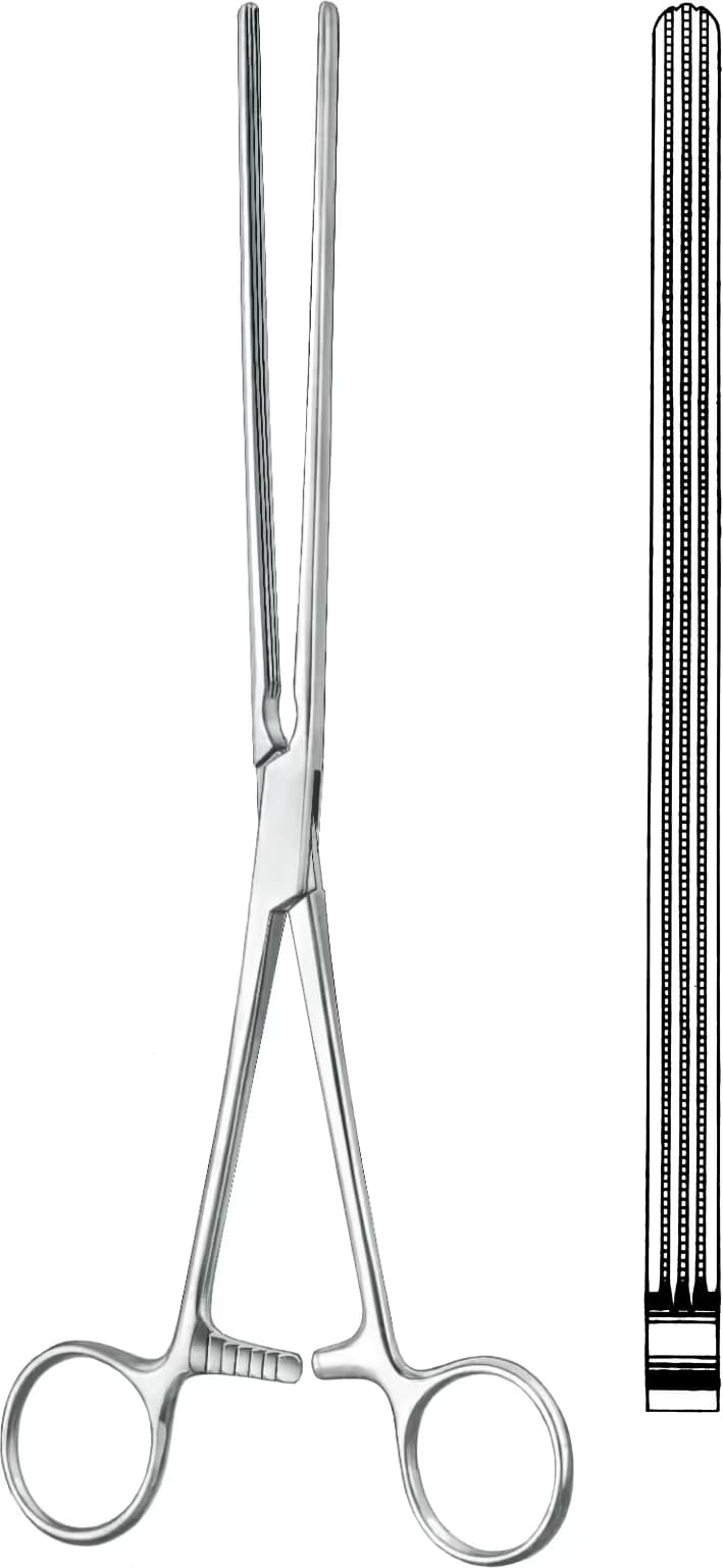 ATRAVMATİK BARSAK KLEMPİ MAYO ROBSON 25CM DÜZ