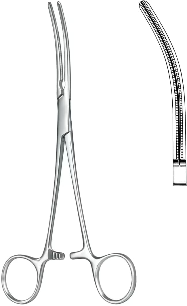 ATRAVMATIK KLEMP PEAN 18CM EĞRİ