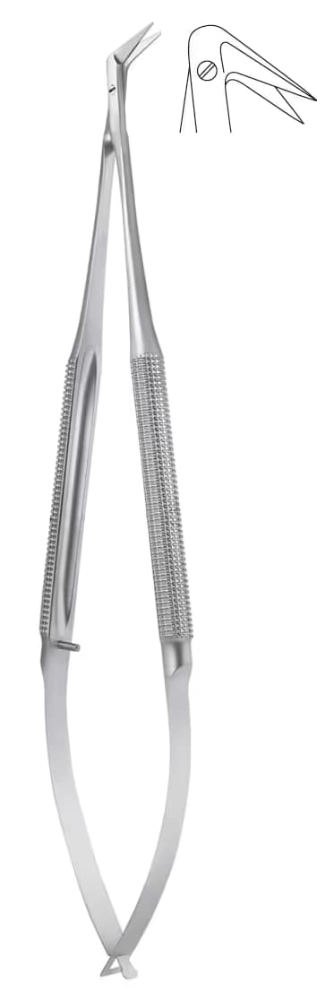 MİKRO MAKAS 21cm 125DERECE YUVARLAK SAP