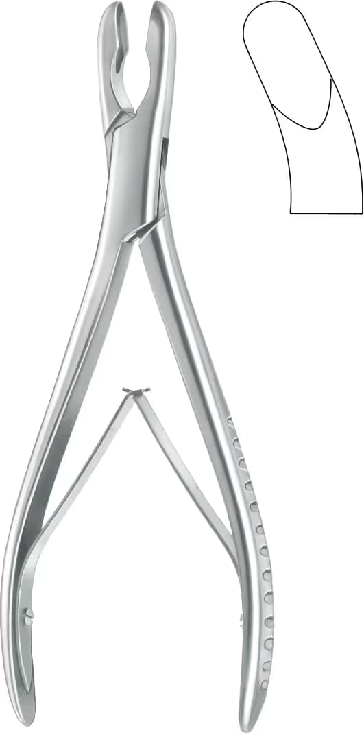 KEMİK RONJUR LUER 17cm EĞRİ