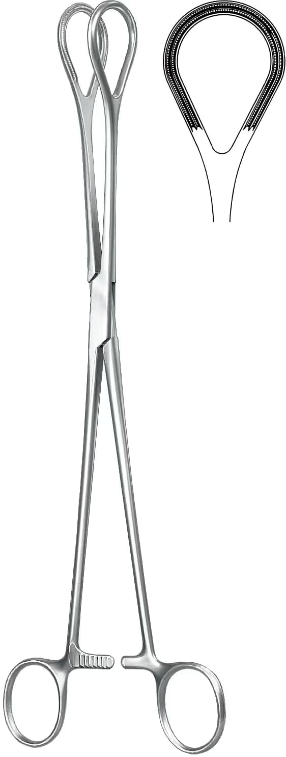 ATRAVMATIK OVUM FORCEPS 25CM