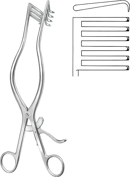 OTOMATIK EKARTOR ADSON 6X6 SIVRI 26,5CM