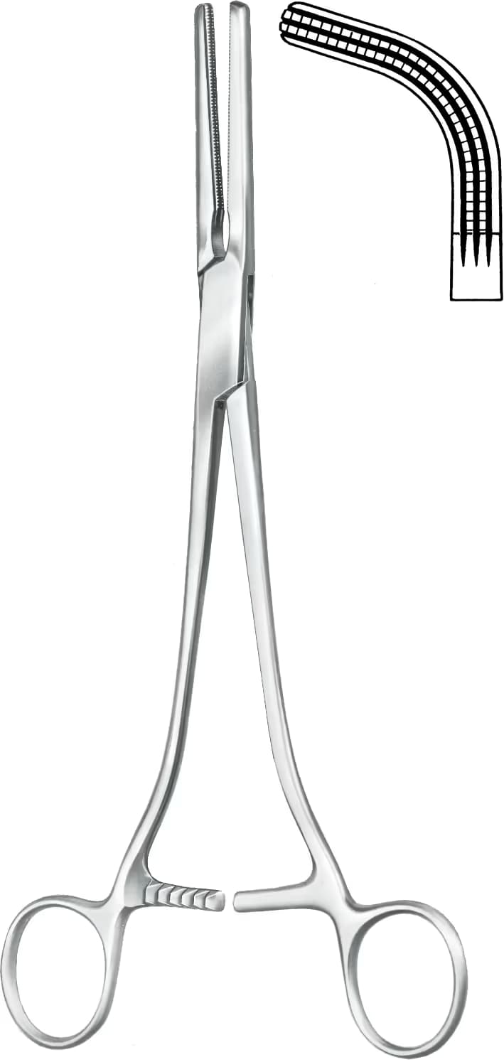 ATRAVMATİK HİSTEROKTOMİ KLEMP HEANEY 22,5CM DÜZ